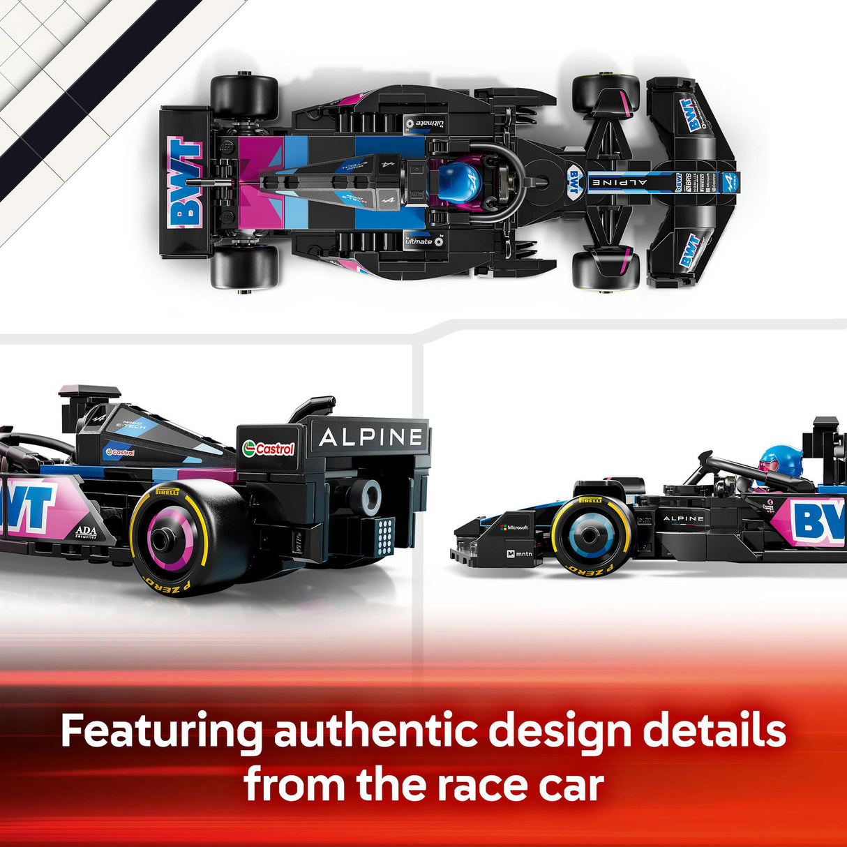 Lego Speed Champions - BWT Alpine F1® Team A524 Race Car