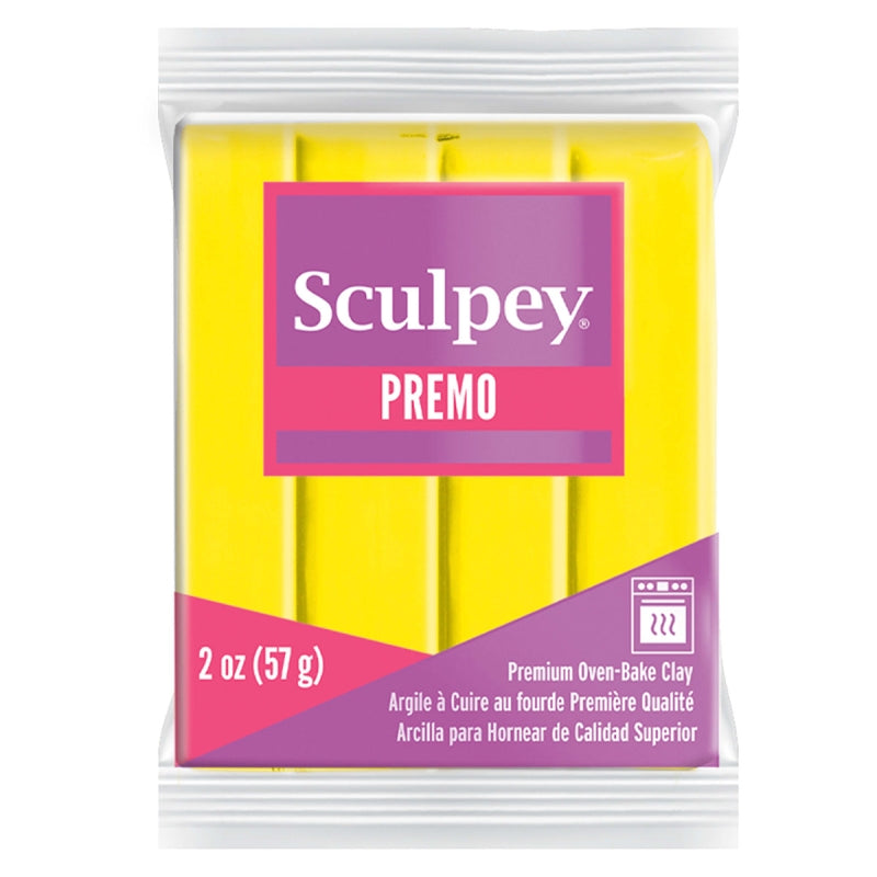 Sculpey Premo Clay 2oz Zinc Yellow Hue