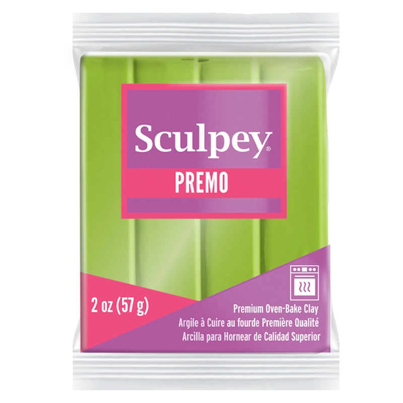 Sculpey Premo Clay 2oz - Bright Green Pearl