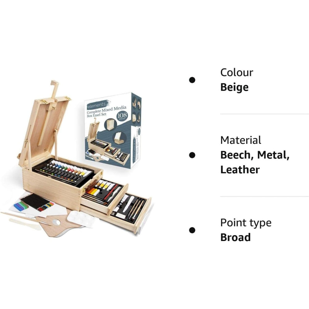 Elements Complete Mixed Media Box Easel Set