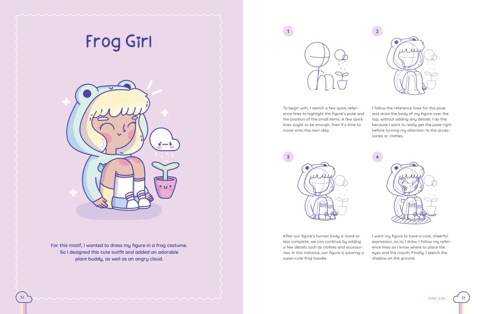 Kawaii Drawing Guide Book