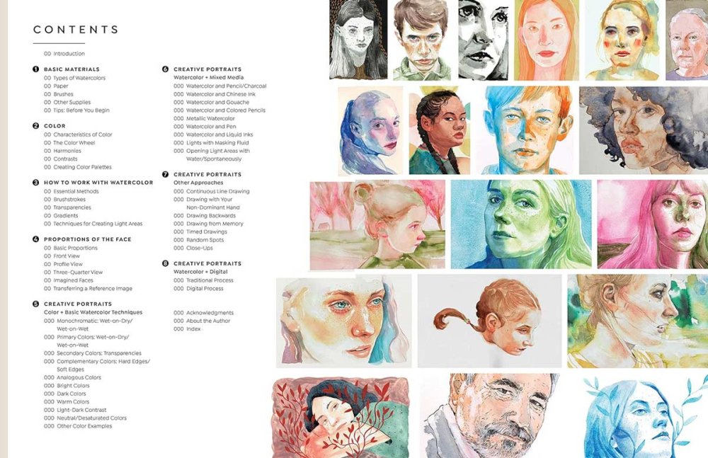 Creative Portraits in Watercolour Book