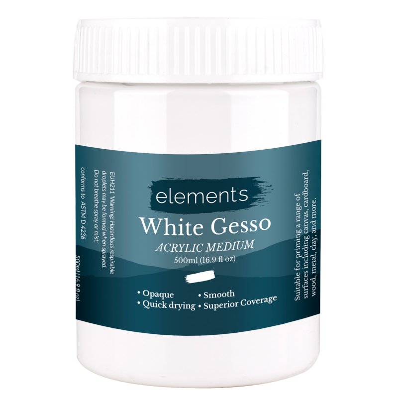 Elements 500ml White Gesso
