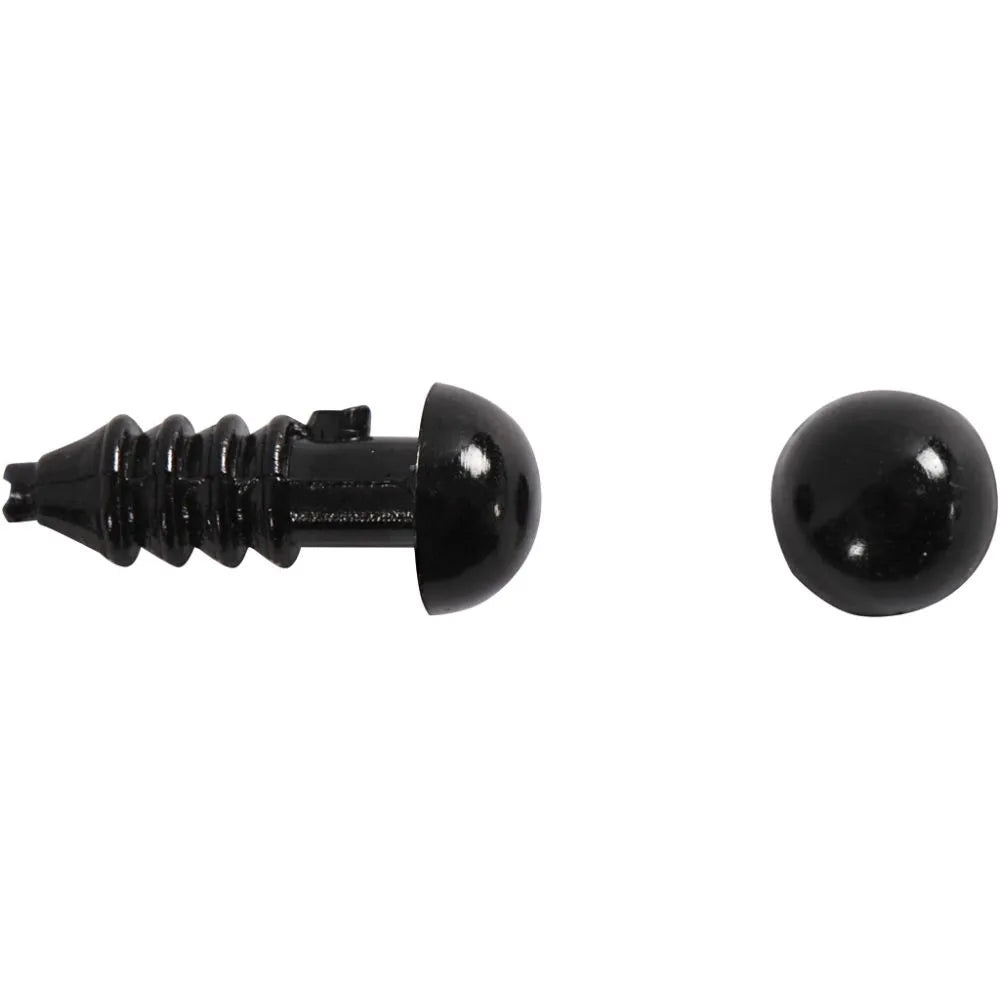 Eyes and Snouts for Clay Modelling Black (20 Pack)