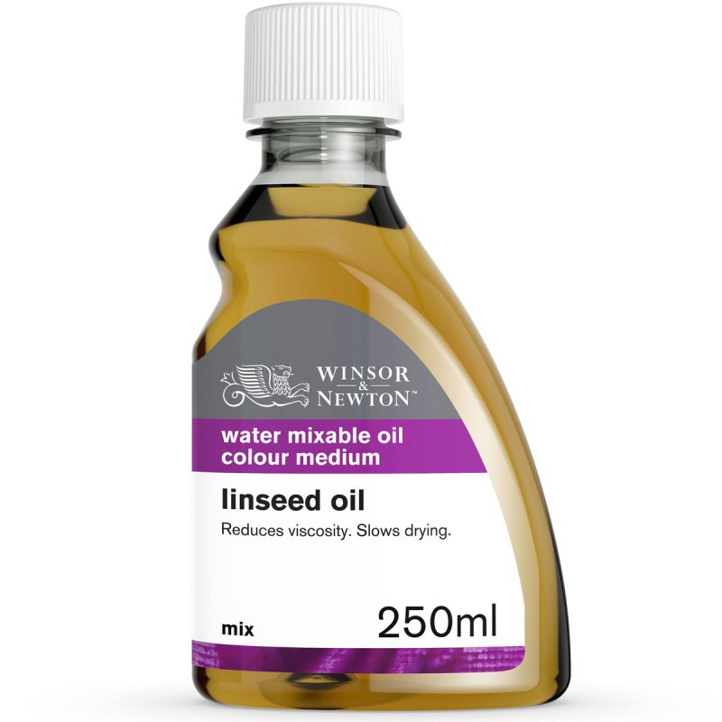 Winsor & Newton Water Mixable Linseed Oil 250ml