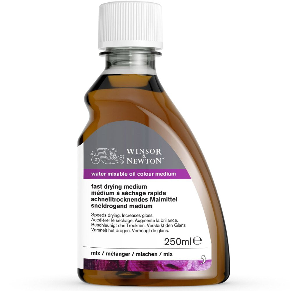 Winsor & Newton Water Mixable Fast Drying Medium 250ml