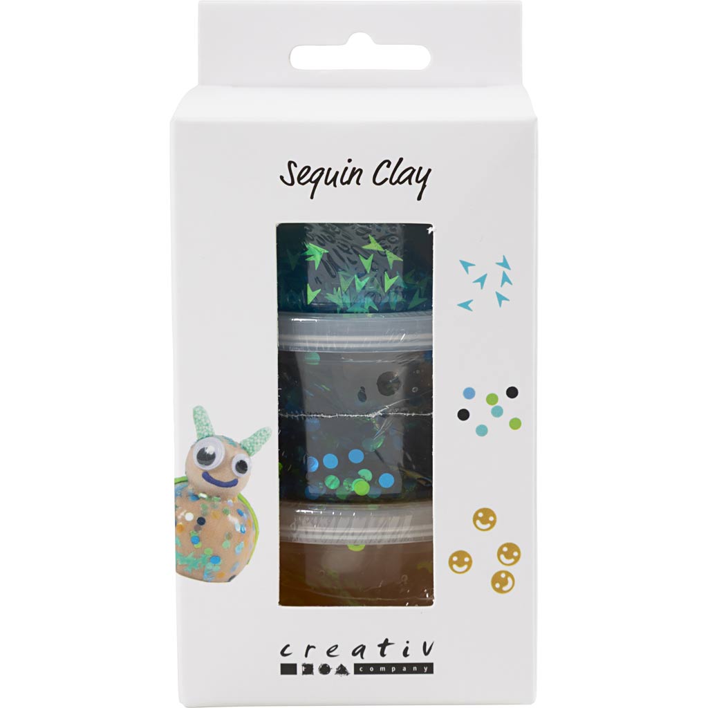 Sequin Clay - Blue/Green Harmony (3x60g)