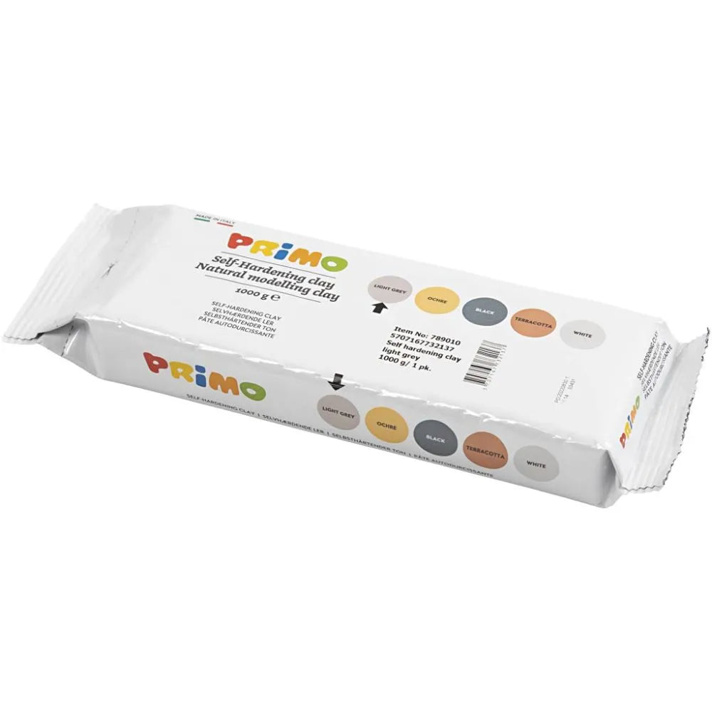 Self-Hardening Clay, 1000 g, light grey