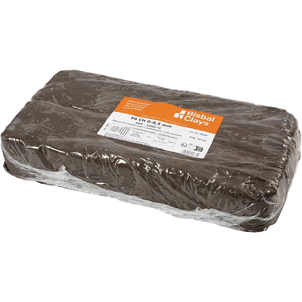 Clay with Chamotte - Dark Brown 10kg