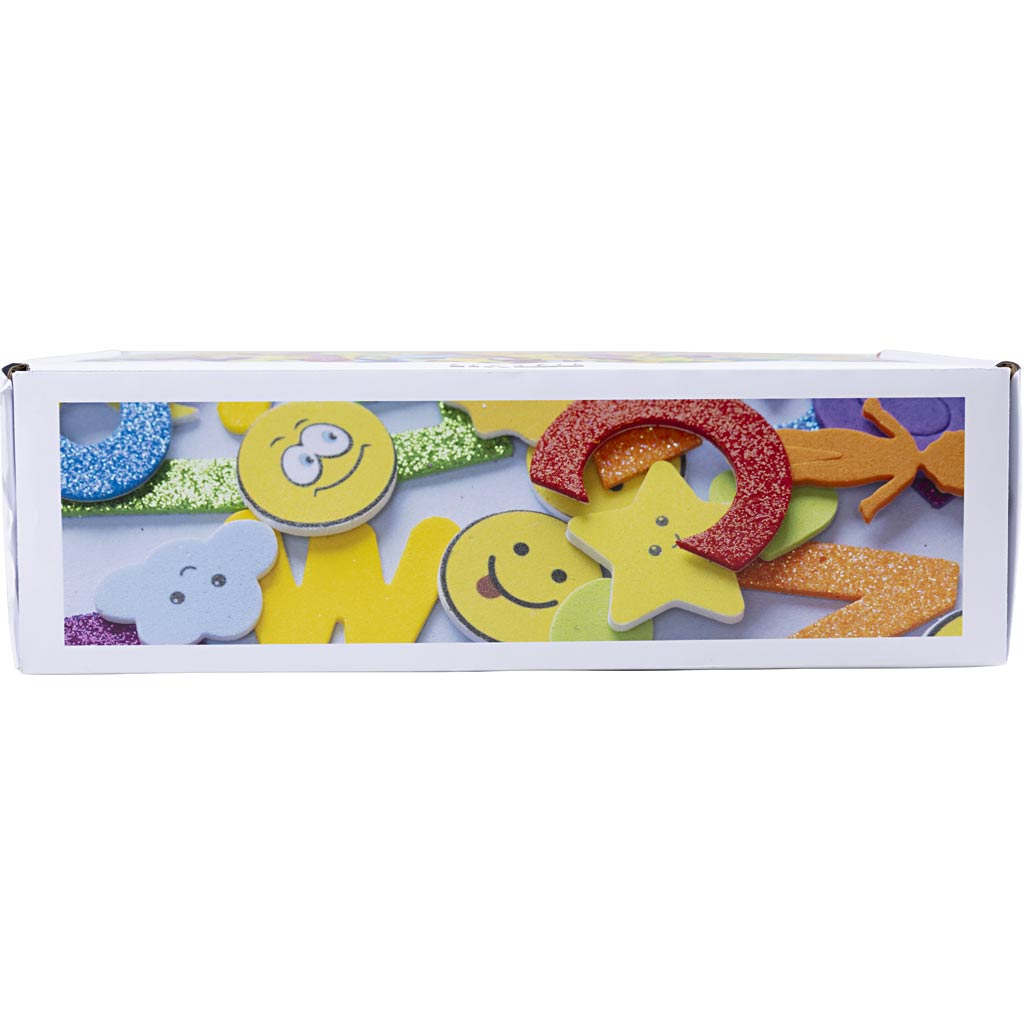 Foam Stickers - Emojis geometric shapes letters and numbers (2640 Pack)