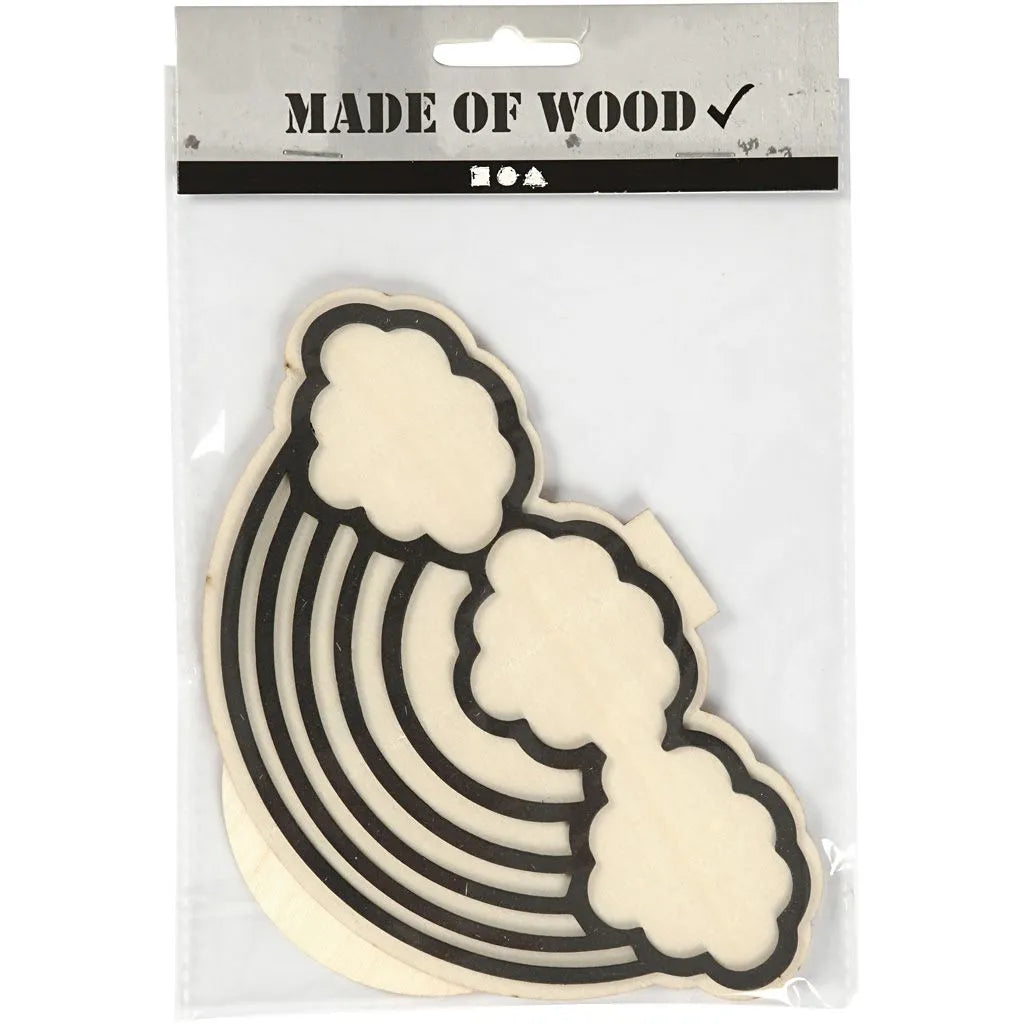 Rainbow Wooden Decoration Figure