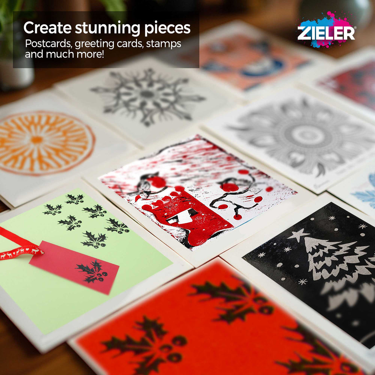 Zieler A4 Soft Cut Lino Printing Bloc Sheets (Pack of 3)