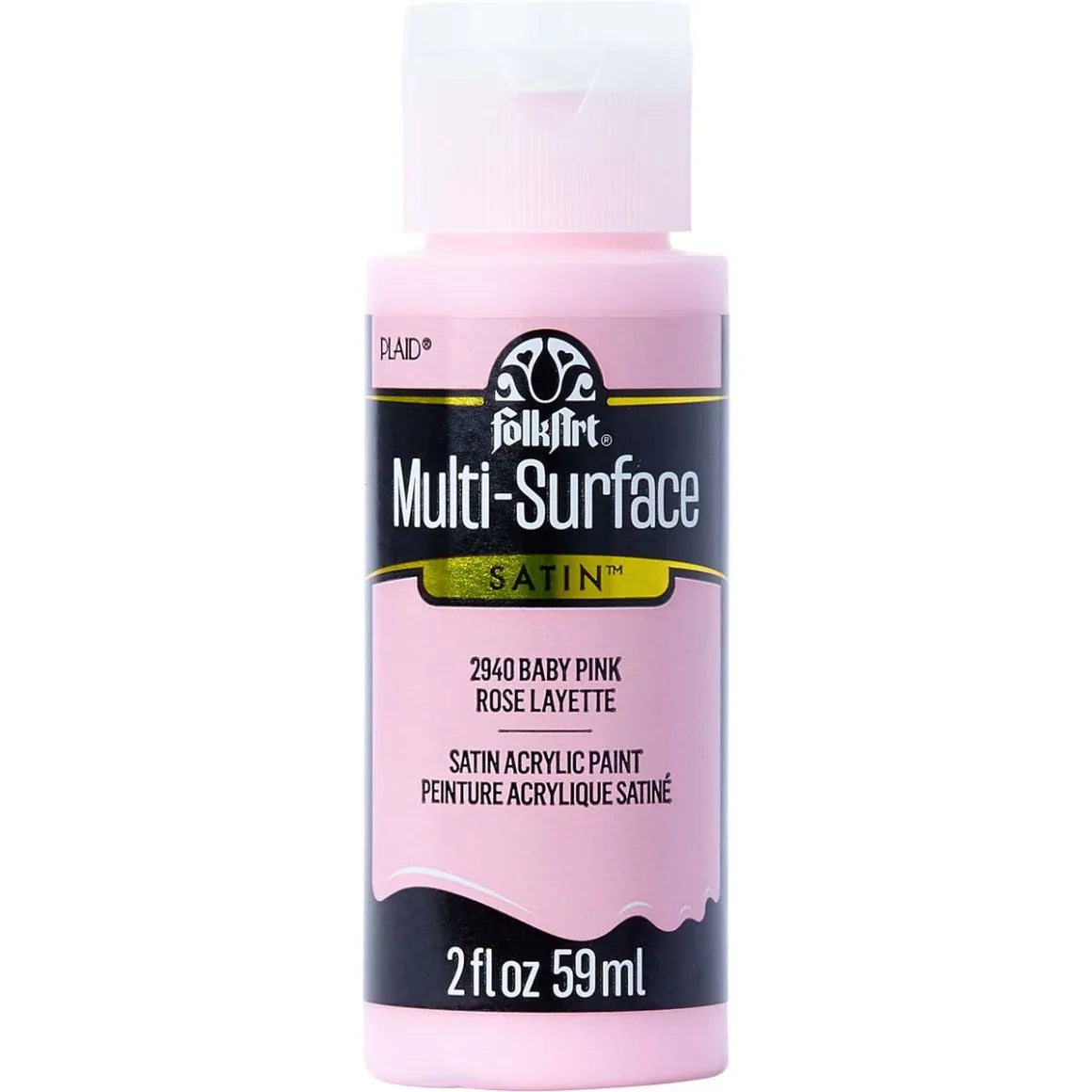 FolkArt Multi-Surface Acrylic 59ml - Baby Pink