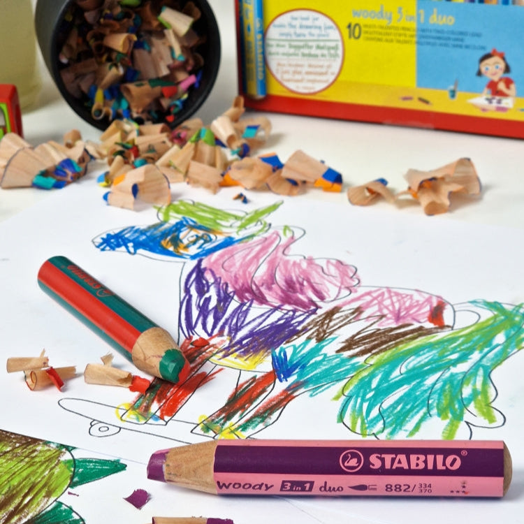 STABILO Woody 3-in-1 Duo Multi-Talented Pencil (10 Pack)