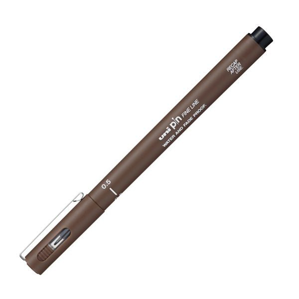 Uni Pin 0.5mm Sepia Fine Line Pen
