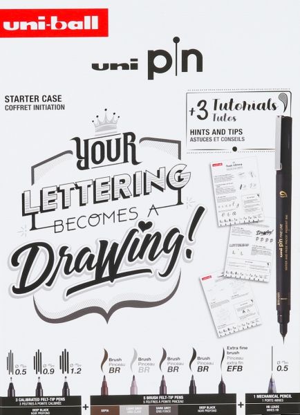 Uni-pin Set - Lettering Starter Case