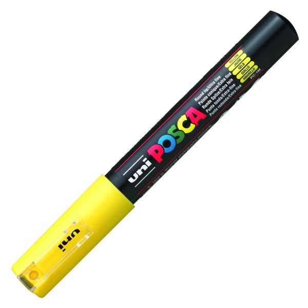 uni Posca PC-1M Extra Fine Bullet Tip Paint Marker Yellow