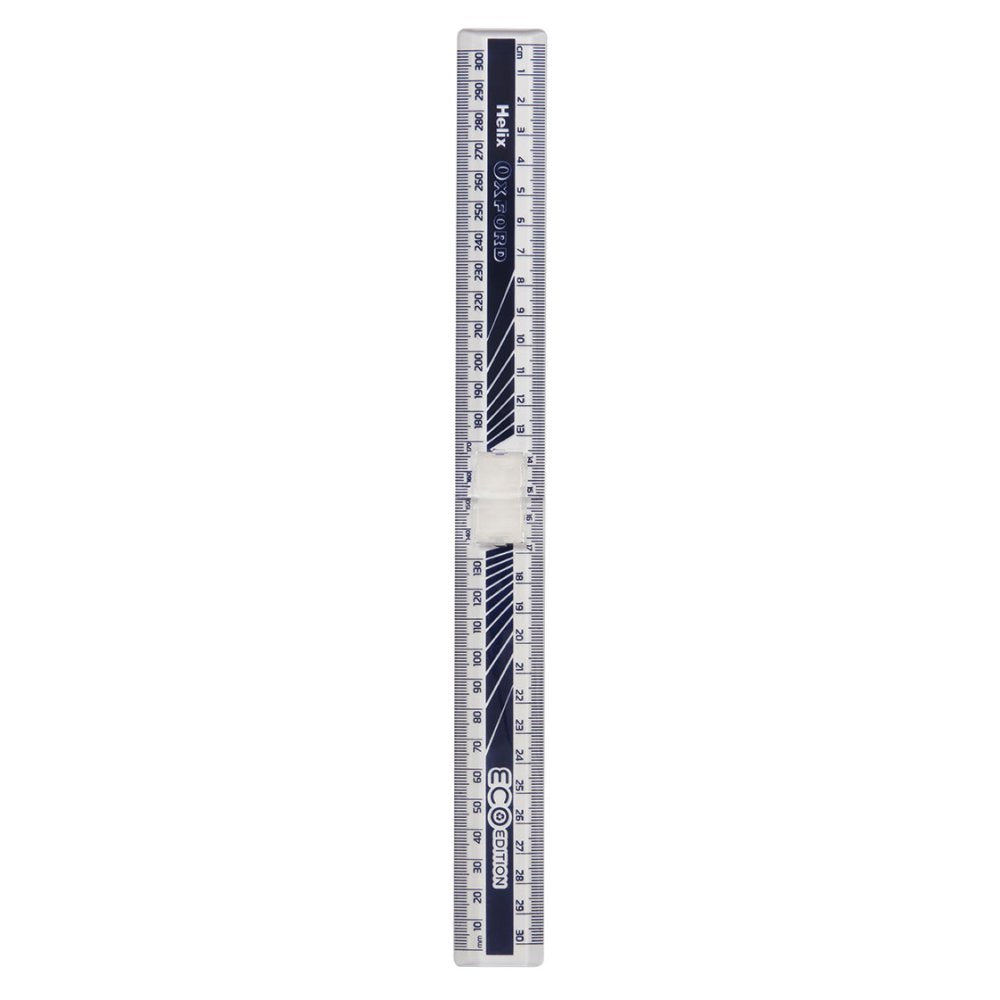 Helix Oxford Cyber Eco 30cm Folding Ruler - Blue