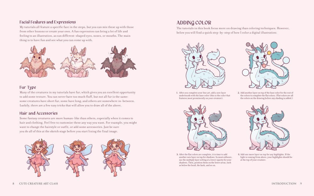 Cute Creature Art Class Book