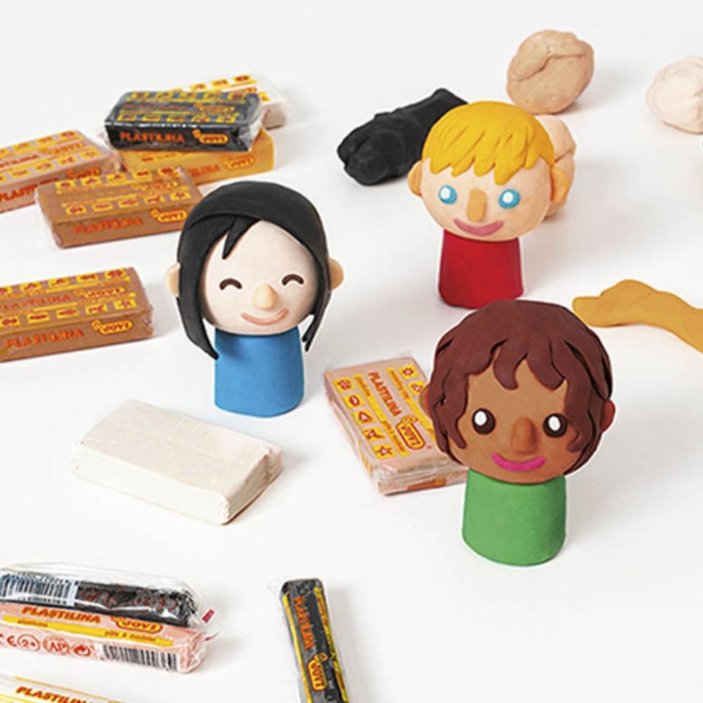 Jovi Plastilina Box - Assorted Multicultural 15g (6 Bars)
