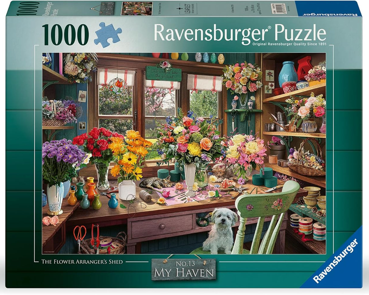 1000 Piece Jigsaw - My Haven No.13: The Flower Arrangers Shed
