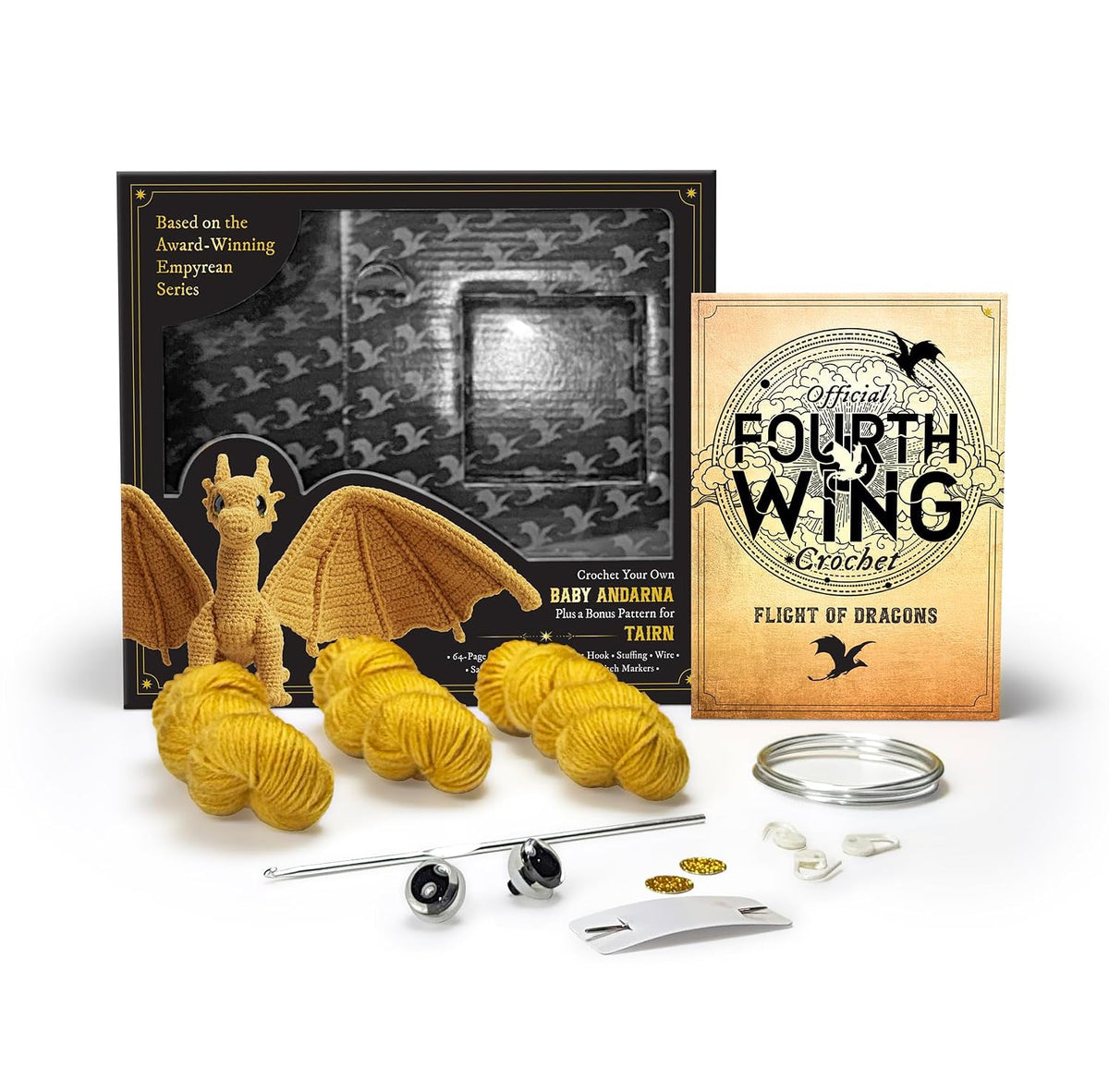 Official Fourth Wing Crochet Kit: Flight of Dragons