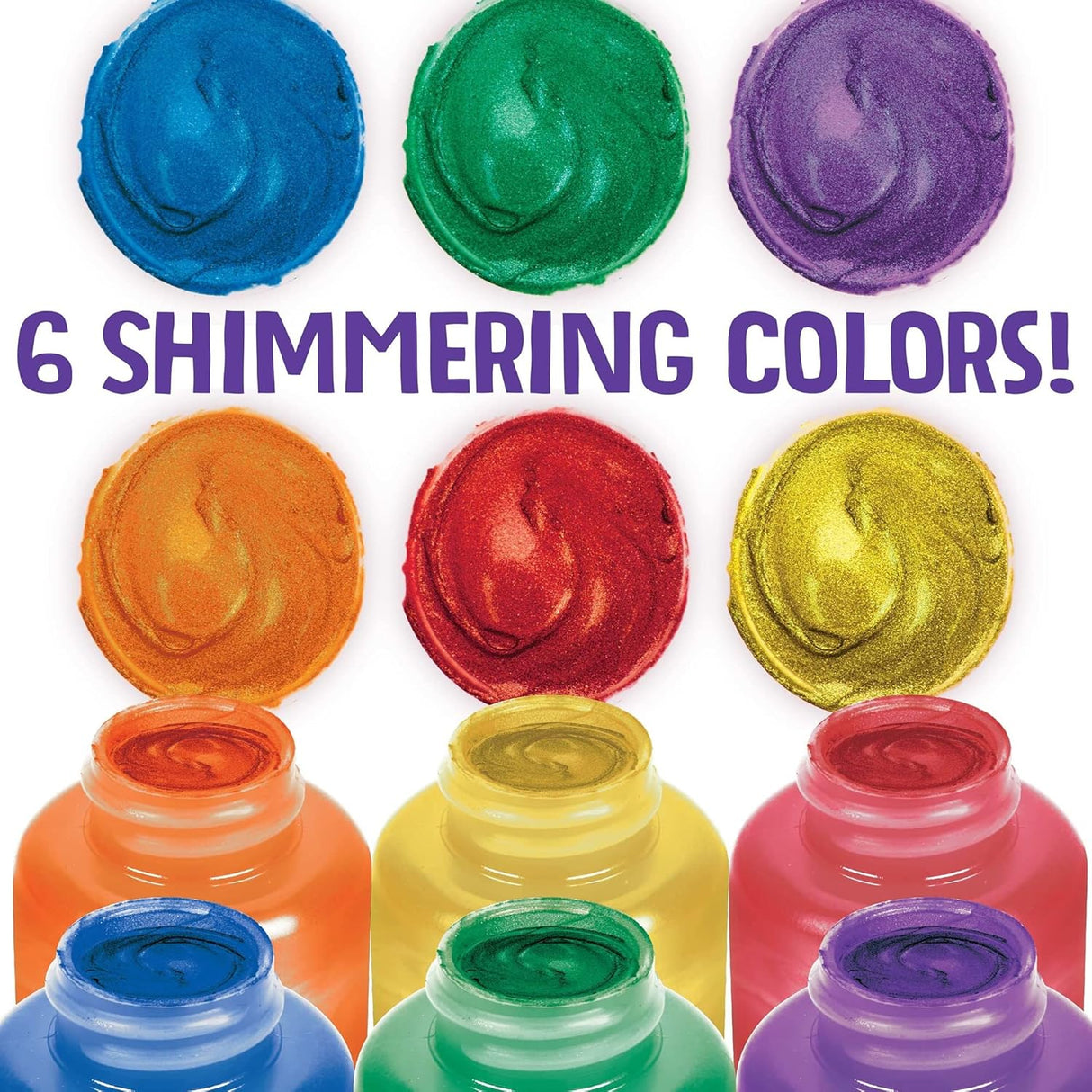 Crayola Washable Kids Paint - Metallic (6 Pack)