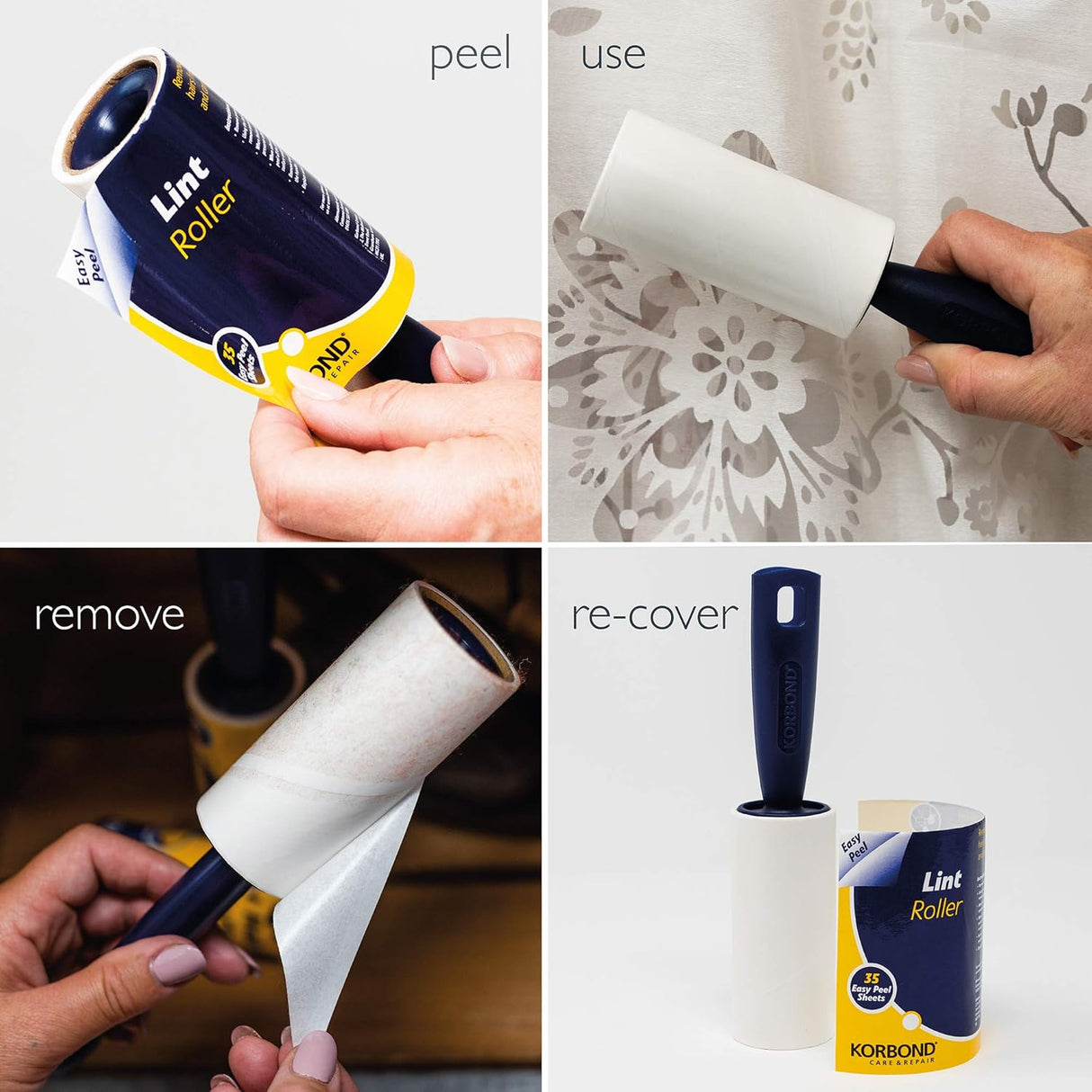 Korbond Lint Roller (35 Sheets)