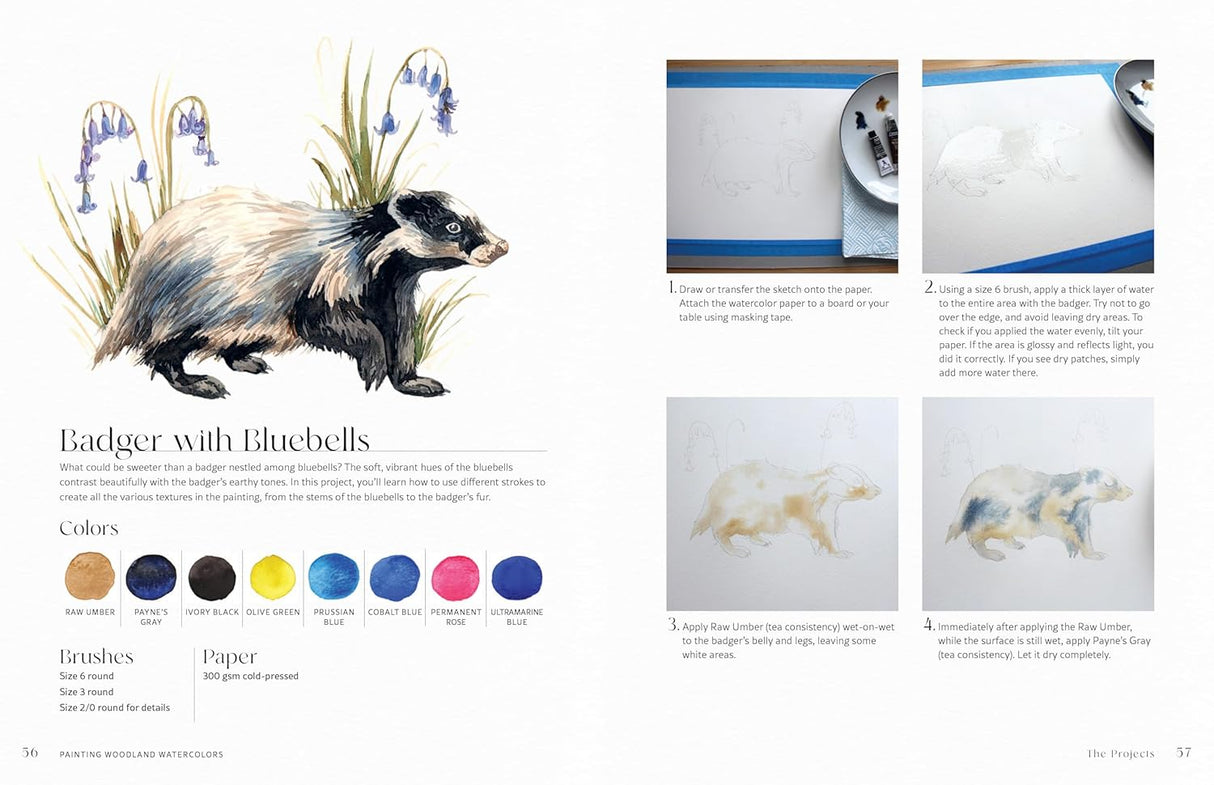 Painting Woodland Watercolors Book