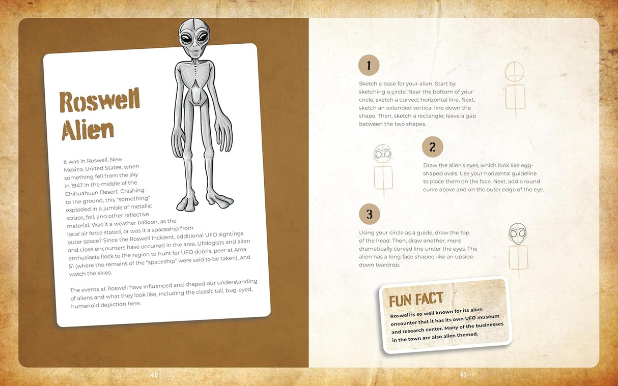 Learn to Draw Cryptid Creatures Book