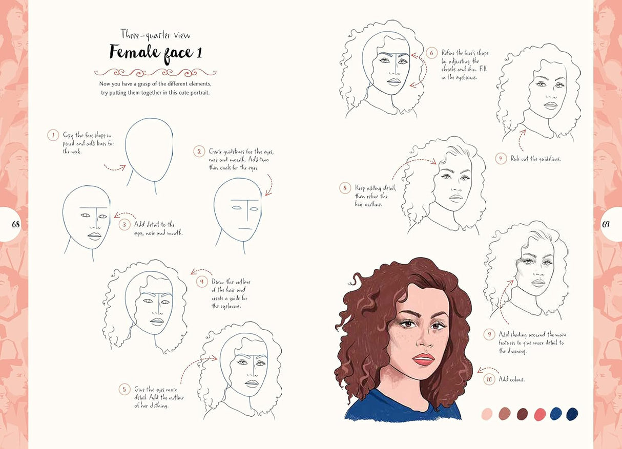 10 Step Drawing: People Book