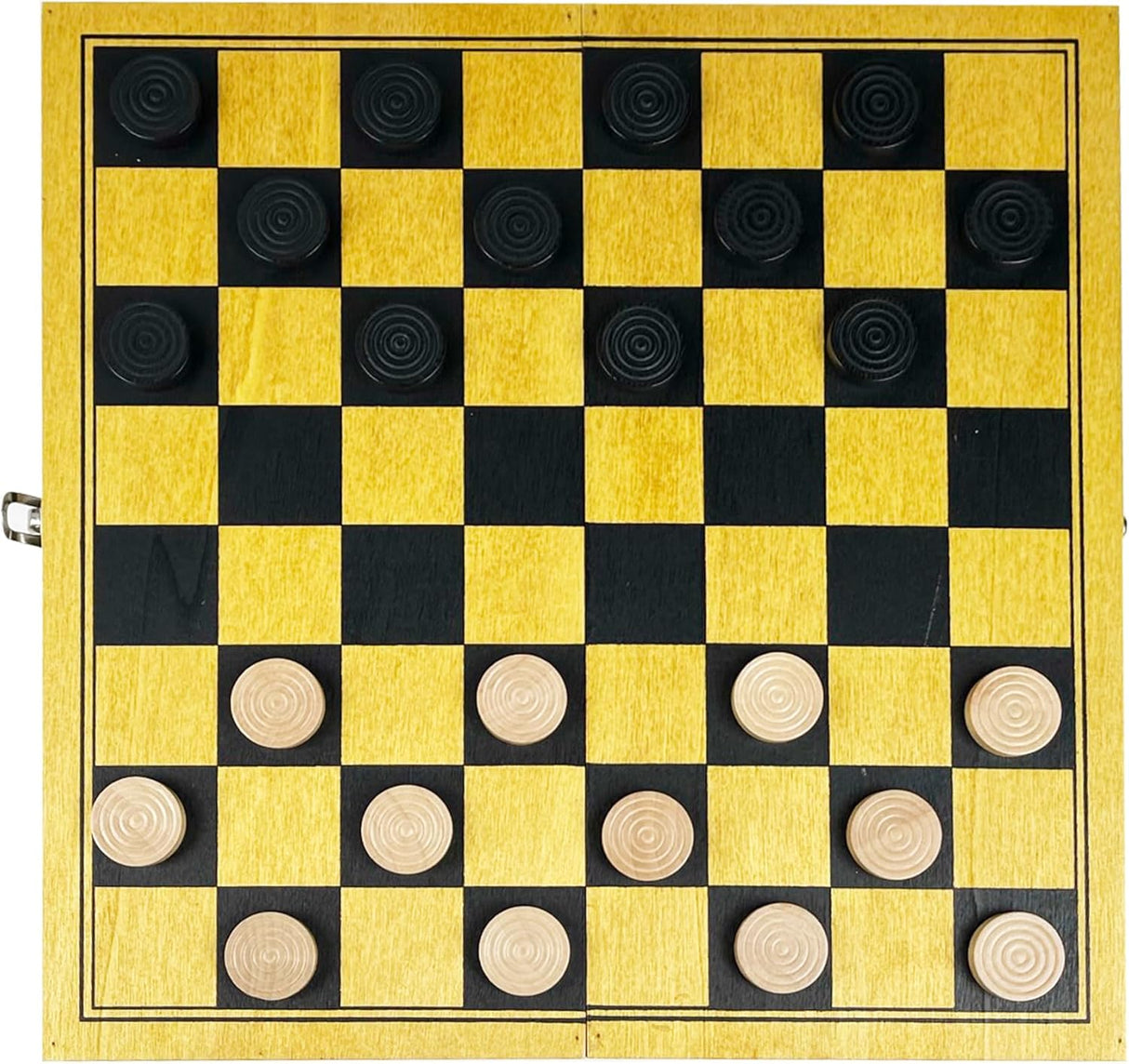 Wooden Draughts Game