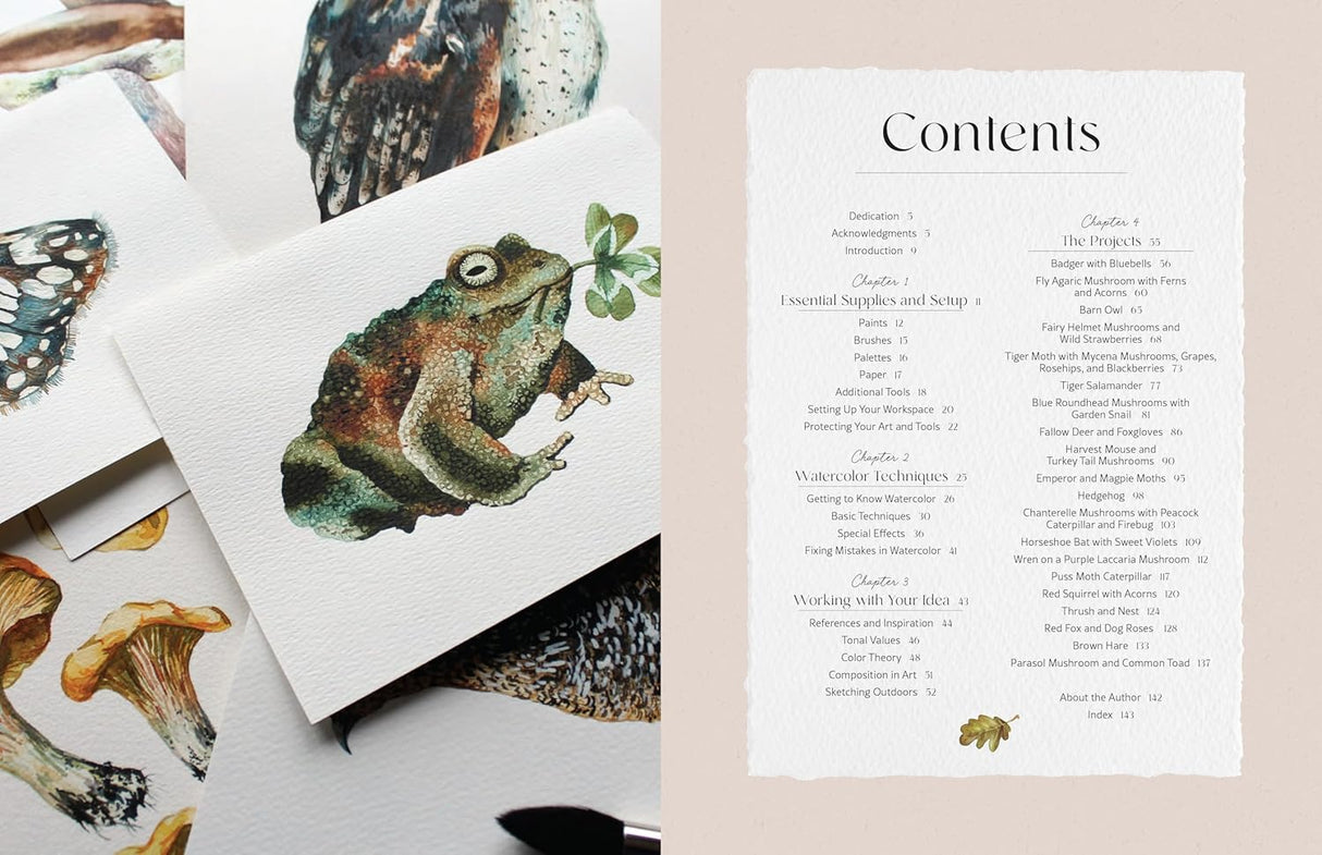 Painting Woodland Watercolors Book