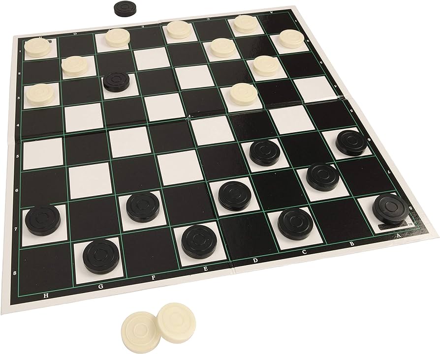 Traditional Draughts Board Game