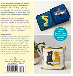 Animal Granny Squares Crochet Book by Leonie Morga