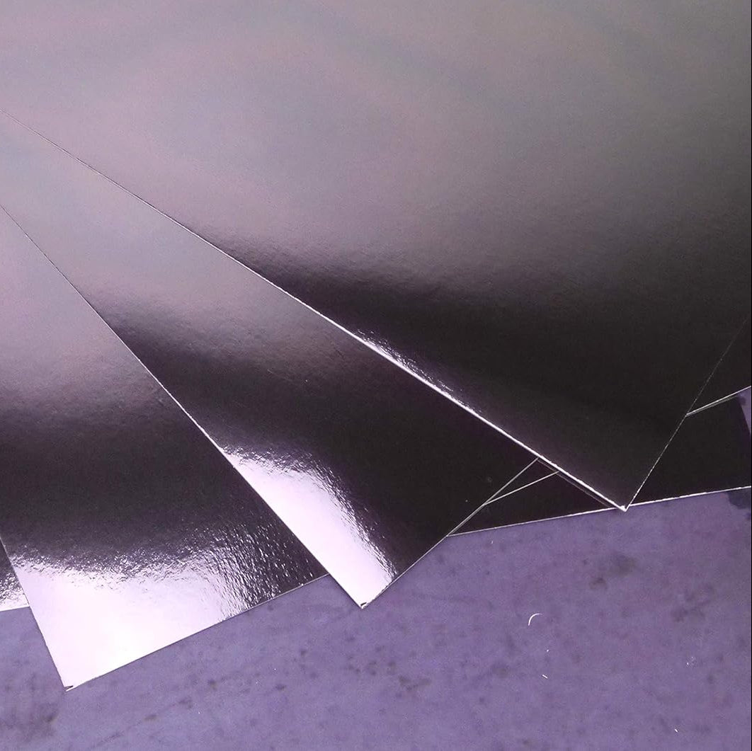 Dovecraft A4 Mirror Card - Gun Metal (10 Sheets)