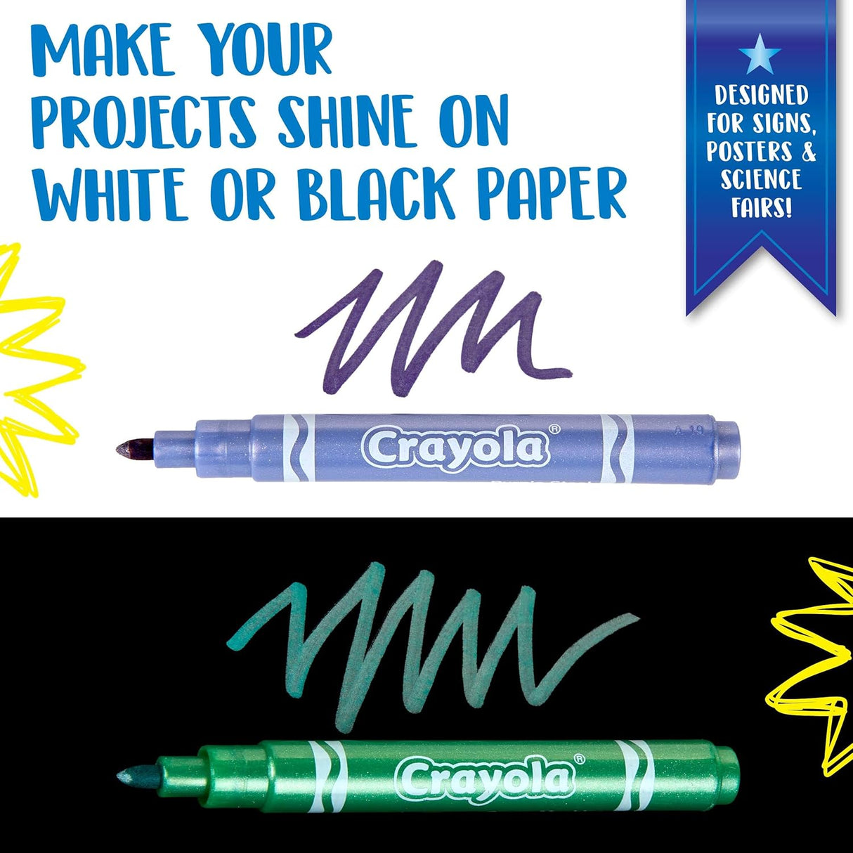 Crayola Metallic Markers (6 Pack)