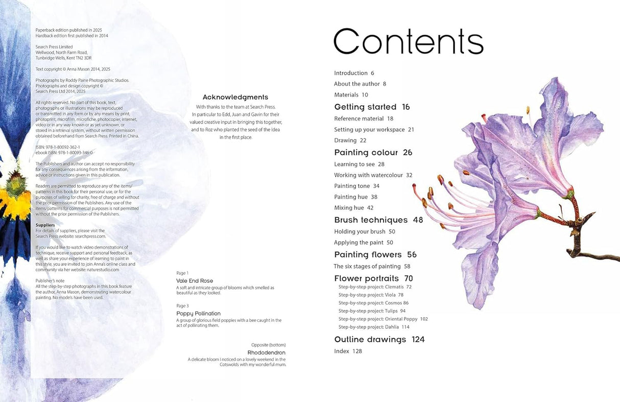 The Modern Flower Painter in Watercolours Book