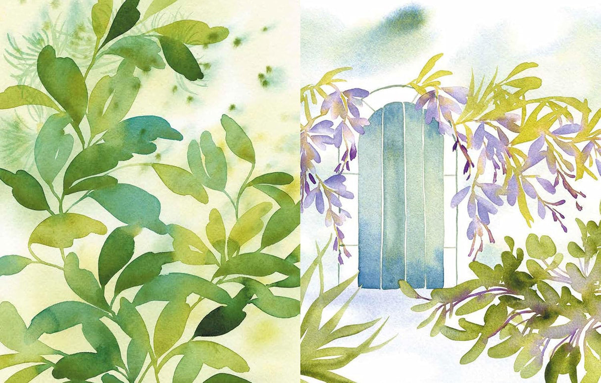 Reverse Coloring Gardens Book