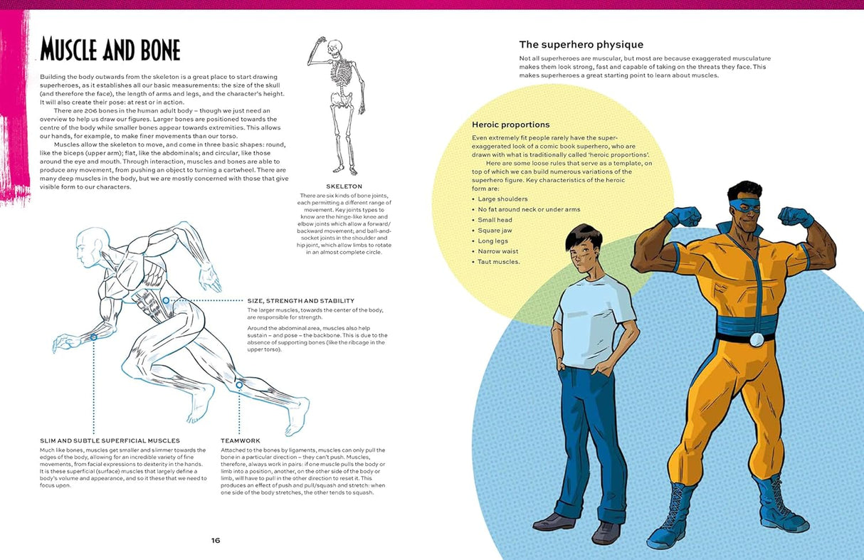 Comic Art Superheroes Book