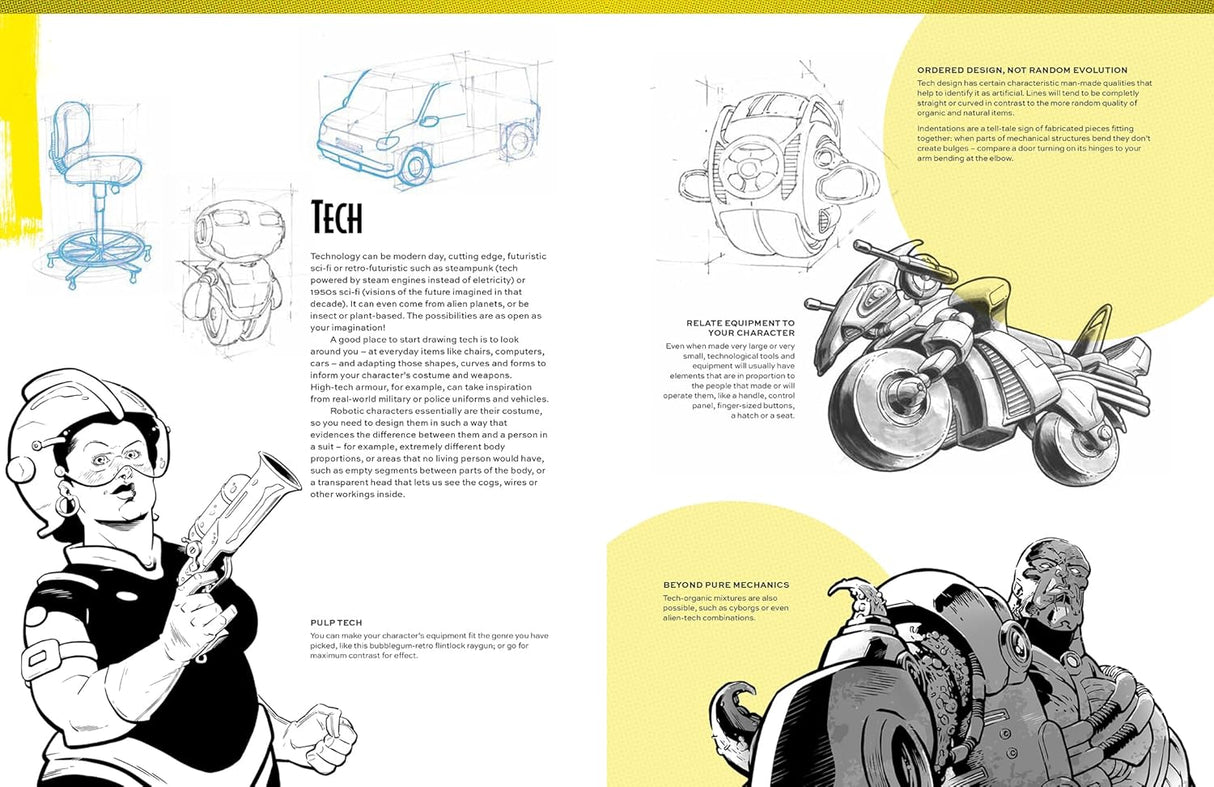 Comic Art Superheroes Book