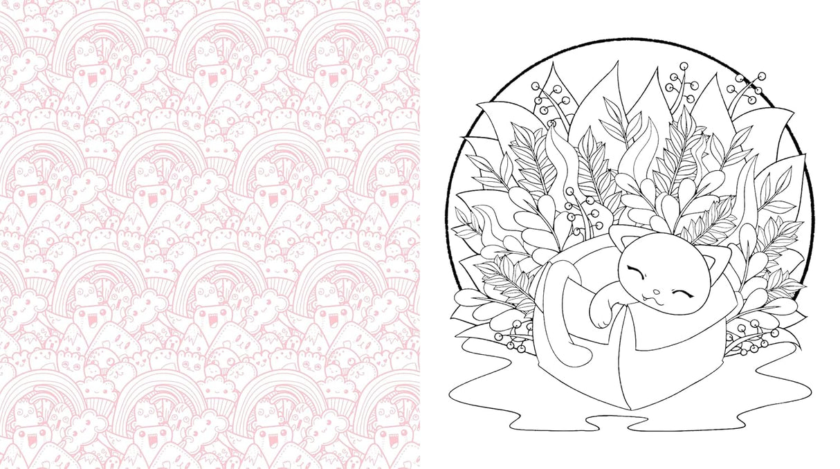 Kawaii Cuties Colouring Book