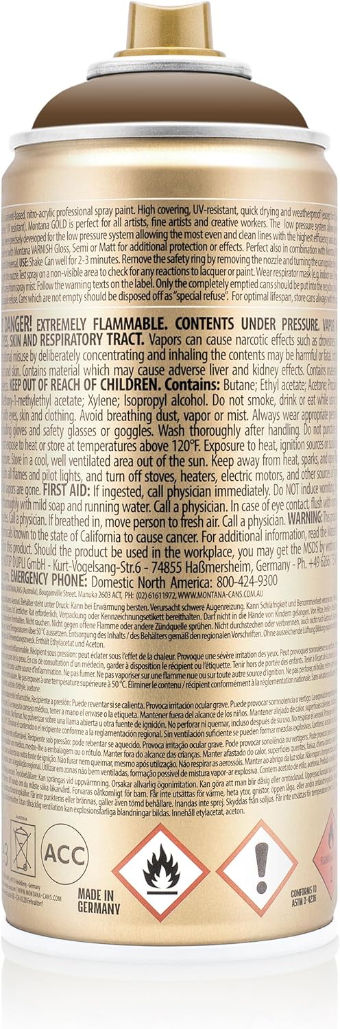 Montana GOLD Spray Paint 400ml - Palish Brown (G1470)