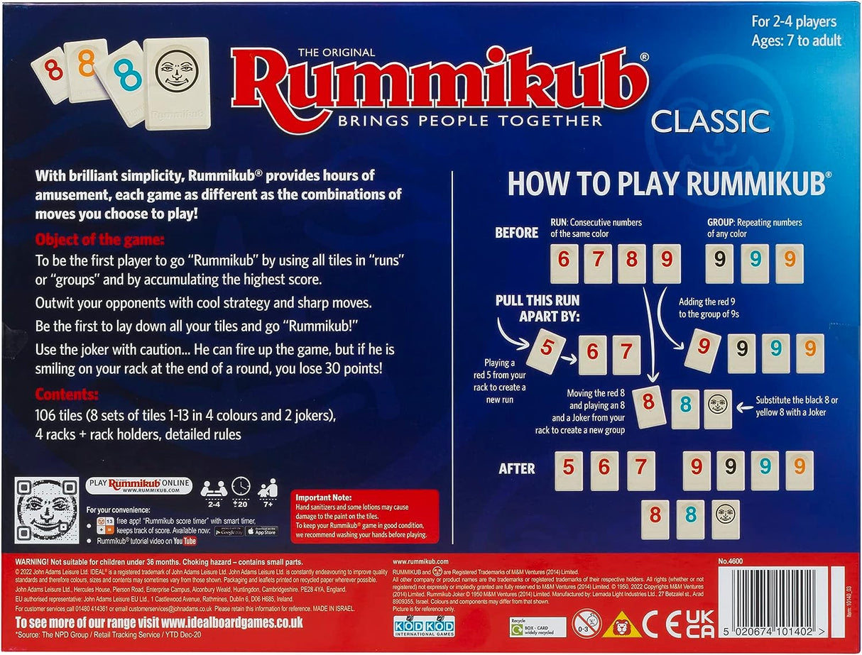 Rummikub Classic Family Game