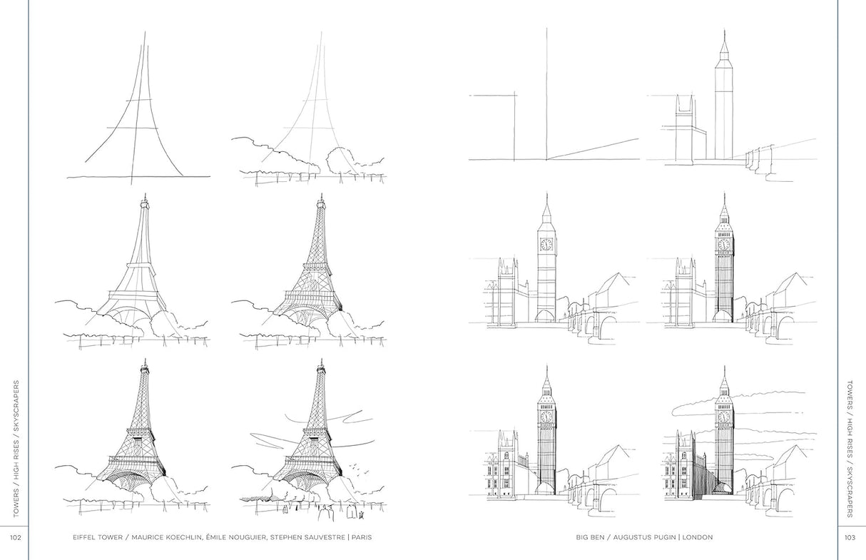 Draw Like an Artist: 100 Buildings & Architectural Forms