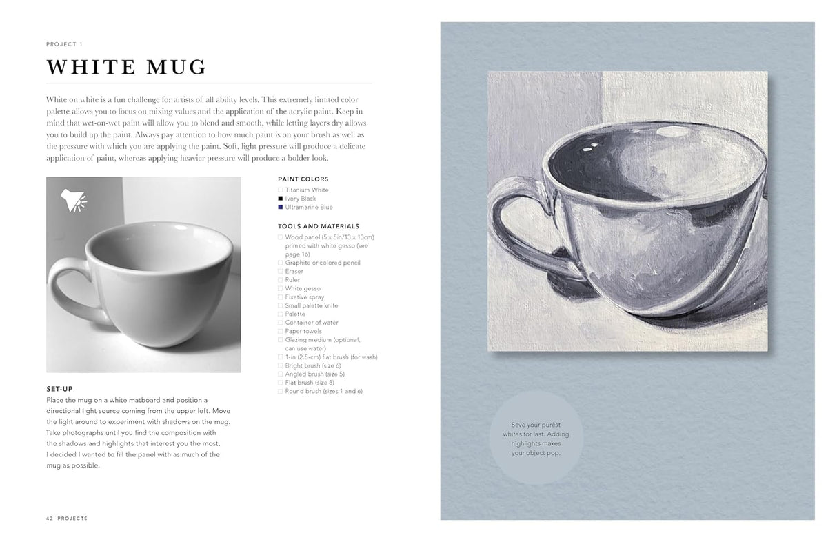 Easy Acrylic Painting - Beginner Tutorials for Small Still Lifes Book