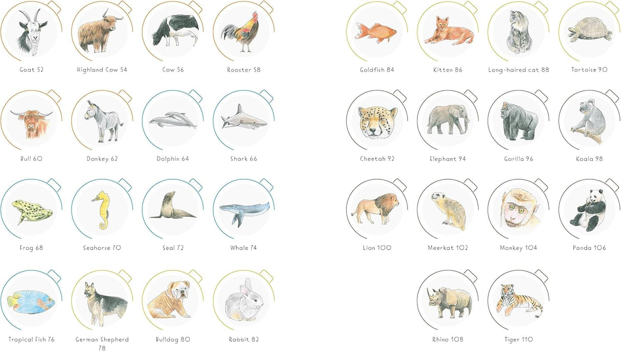 10-Minutes Sketching: Animals Book