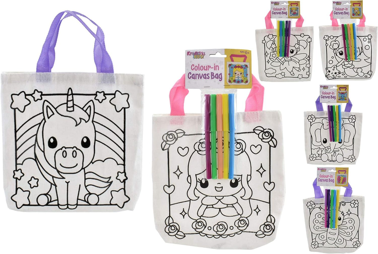 Colour Your Own Canvas Bag