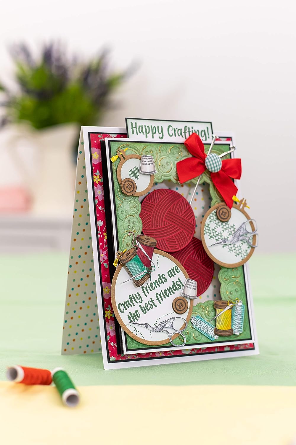 Sara Signature Crafty Fun-5" x 7" Cut & Emboss Folder-Cute as a Button