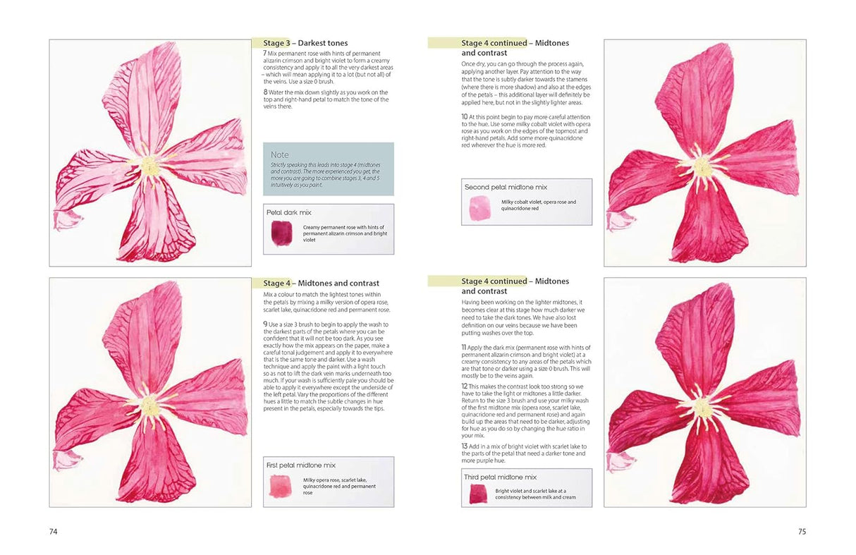 The Modern Flower Painter in Watercolours Book